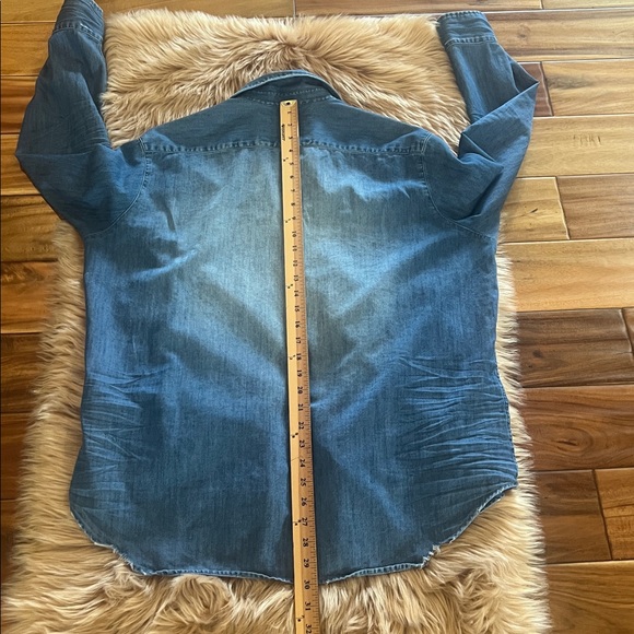 Frank & Eileen Eileen Famous Denim Shirt Sz Large - Picture 10 of 14